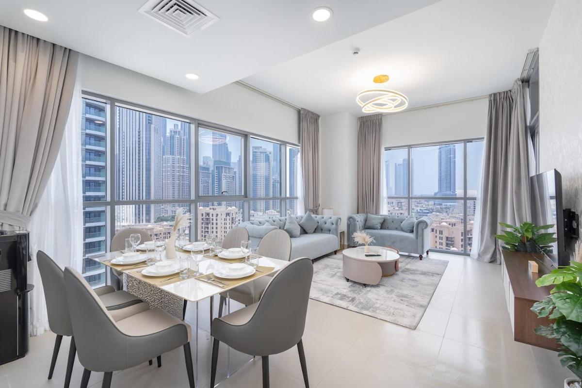 Cool 4-Bedroom Apartment With Burj Views At Bellevue Tower In Downtown Dubai Eksteriør bilde